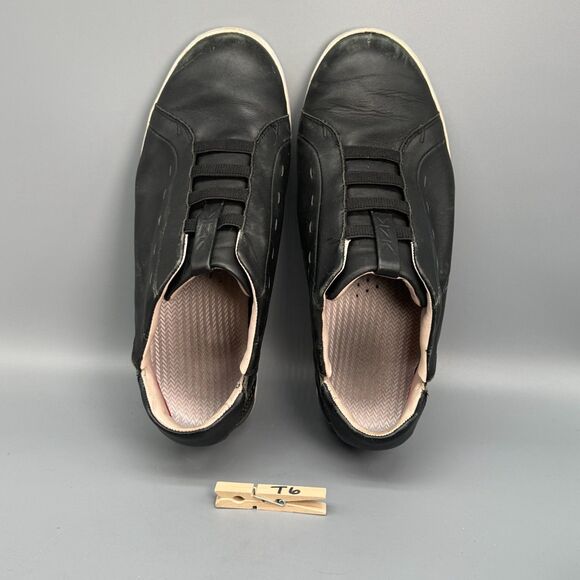 Kizik Las Vegas Men 11 Black Leather Hands-Free Athletic Sneaker Slip-On Low Top main image 9